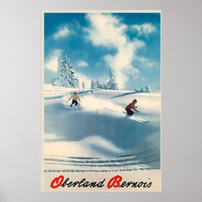 Bernese Oberland Schweiziska Alperna Schweiz Vinte Poster (Framsidan)