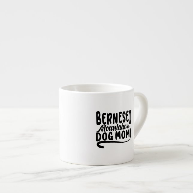 Bernese Puppy Mamma, Bernese Hund Mor, Bernese Mam Espressomugg (Framsida höger)