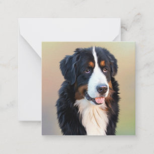 Bernesisk hund anteckningskort