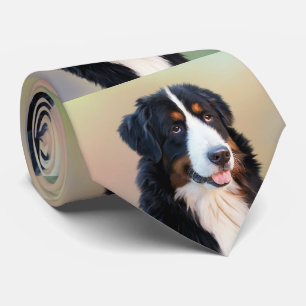 "Bernesisk hund i bergsområde",hund,marionett,silh Slips