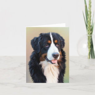 Bernesisk hund tack kort