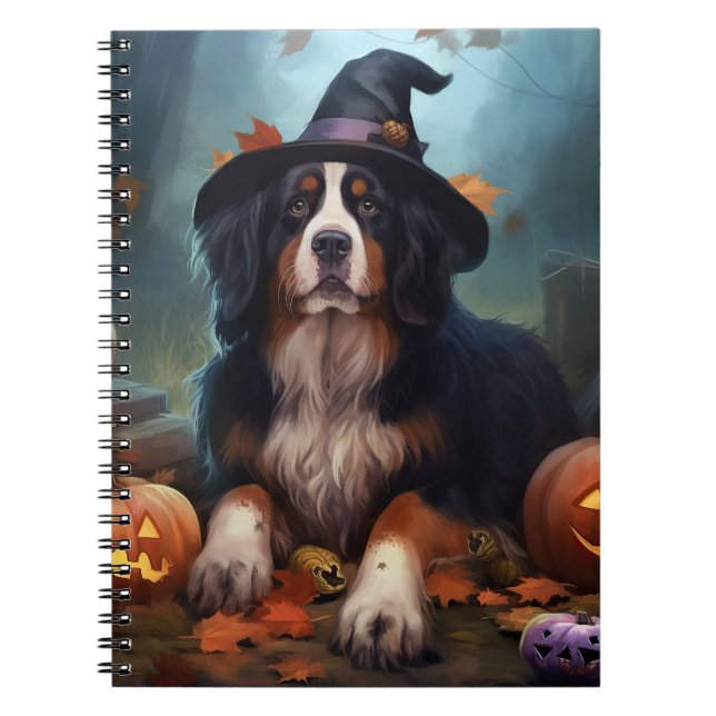 Bernesiska Bergs Pumpafest Halloween Skräcklig Anteckningsbok (Framsidan)
