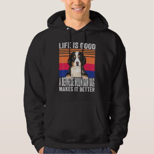 Bernesiska bergshundar gör ditt liv bra vintage hoodie
