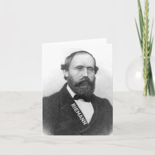 Bernhard Riemann Anteckningskort (Framsida)