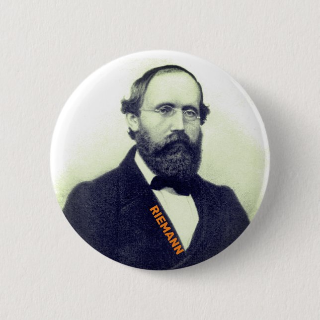 Bernhard Riemann Button Knapp (Framsida)