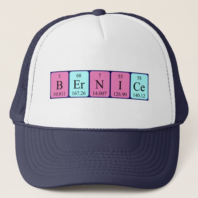 Bernice periodiska bord namn hat keps (Framsida)