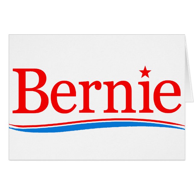 Bernie 2016 hälsningskort (Framsidan Horizontal)