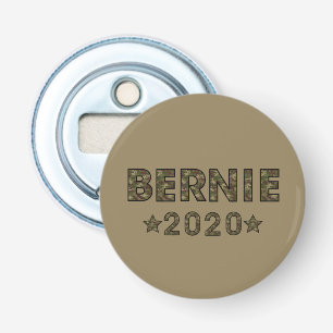Bernie 2020 Camouflage Election Brown Flasköppnare