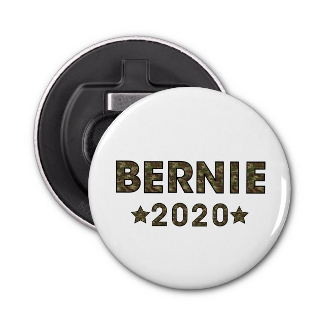 Bernie 2020 Camouflage Val Flasköppnare (Framsidan)