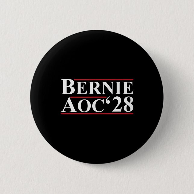 Bernie Aoc 2028 Bernie Sanders Alexandria Cortez P Knapp (Framsida)