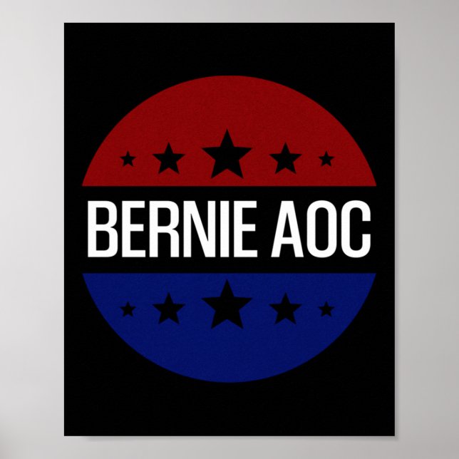 Bernie Aoc 2028 Bernie Sanders Alexandria Cortez P Poster (Framsidan)