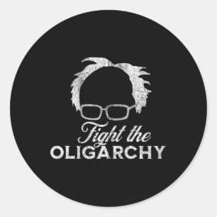 Bernie Aoc 2028 Fight Oligarchy Bernie Sanders Pre Runt Klistermärke