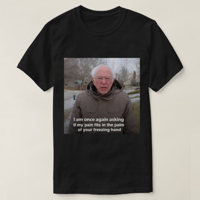 Bernie är en snurrande Magnet T Shirt (Design framsida)