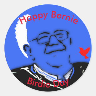 Bernie Birdie Day Runt Klistermärke