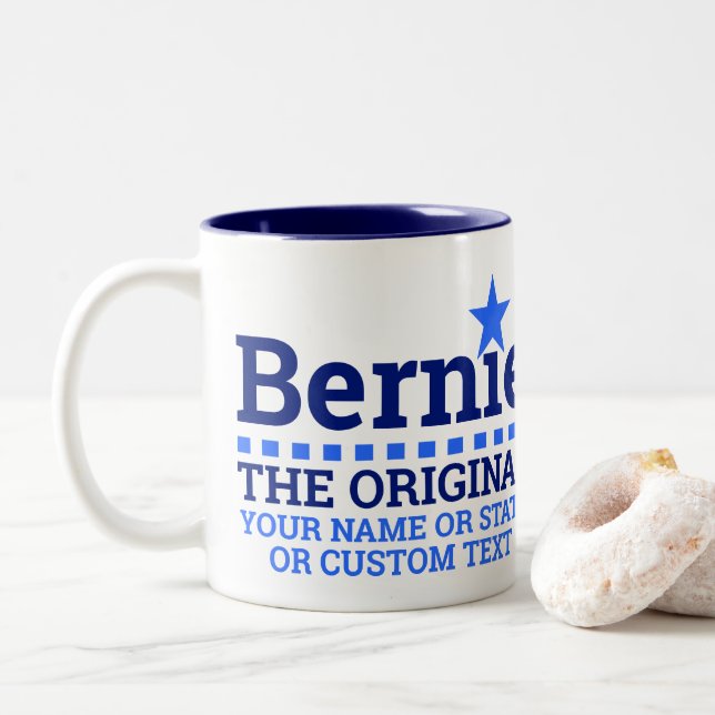 Bernie det original- beställnings- presidentval Två-Tonad mugg (Med munk)
