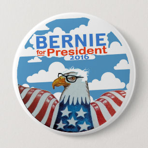 Bernie för presidenten 2016 knapp
