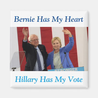 Bernie har mitt hjärta, Hillary har min röstmagnet Magnet