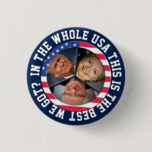 Bernie, Hillary och trumf Knapp