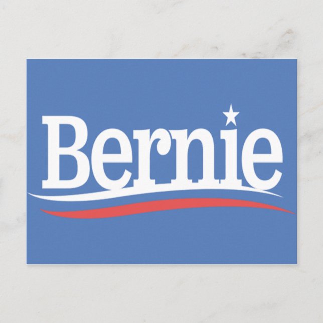 Bernie Logotyp Vykort (Framsida)
