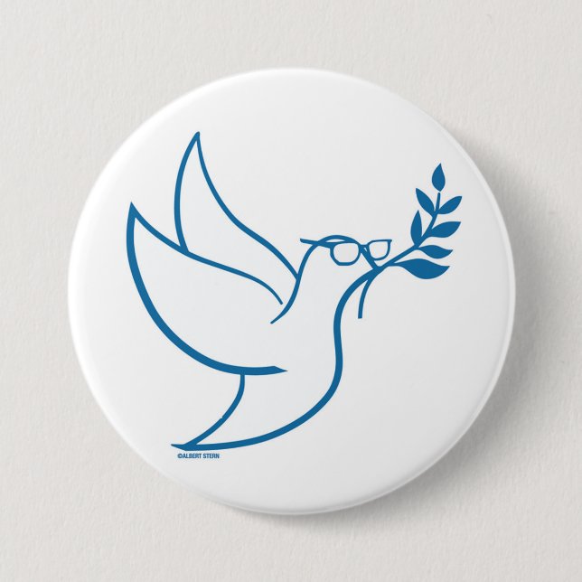 Bernie Peace Bird Pin Knapp (Framsida)