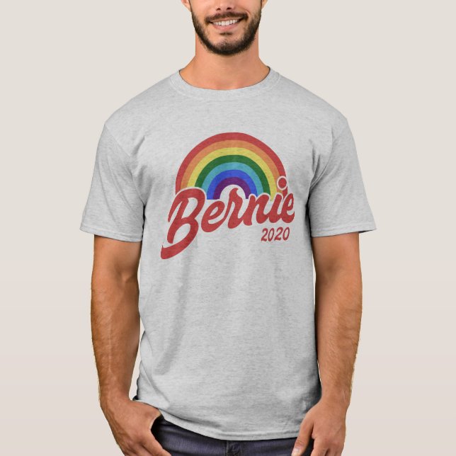 Bernie regnbåge t shirt (Framsida)