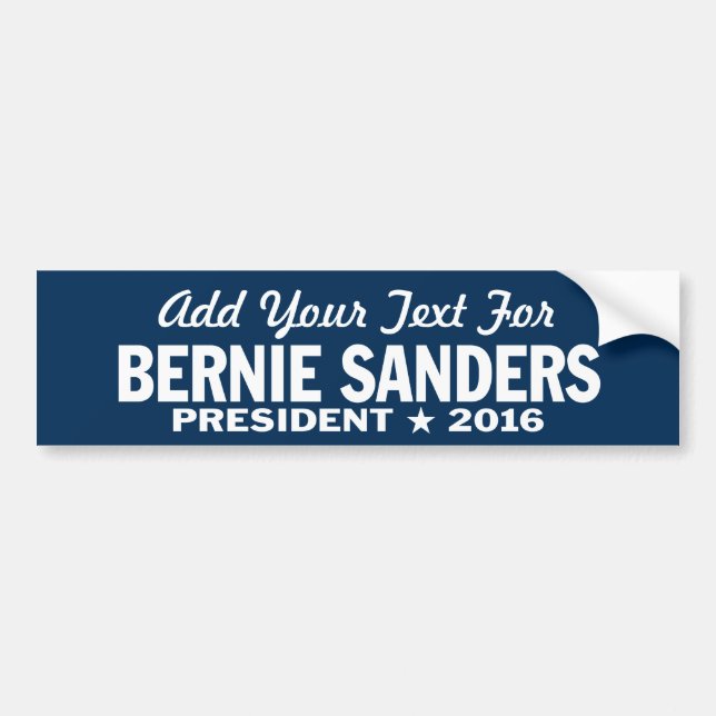 Bernie Sanders 2016 Bildekal (Framsidan)