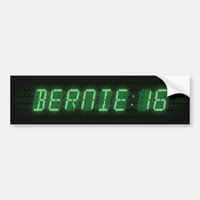 Bernie Sanders 2016 Klocka Bildekal (Framsidan)