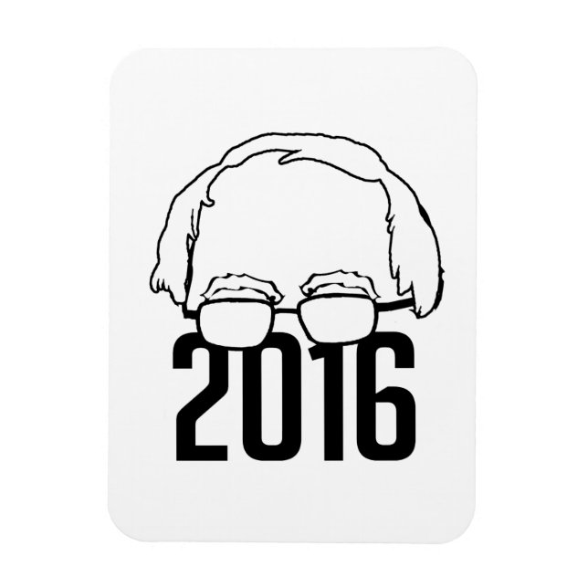 Bernie Sanders 2016 Magnet (Vertikal)