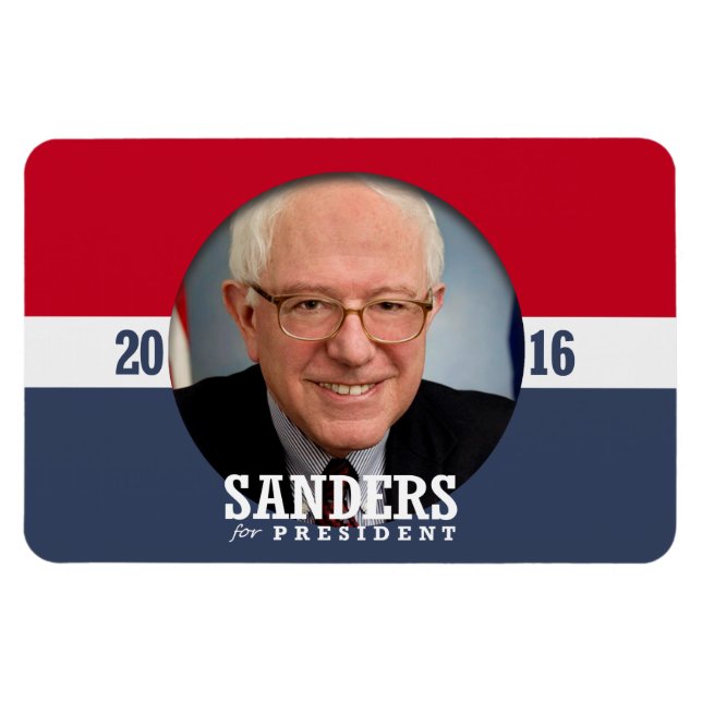 BERNIE SANDERS 2016 MAGNET (Horisontell)
