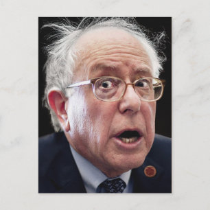 Bernie Sanders Ansikte vycard Vykort
