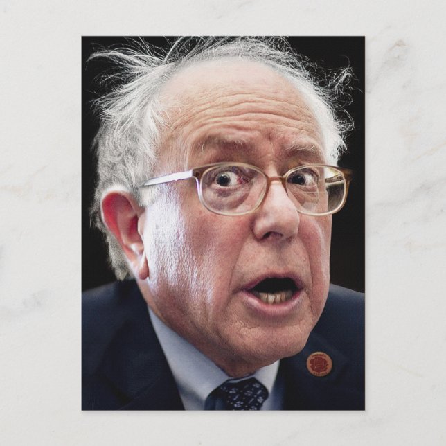 Bernie Sanders Ansikte vycard Vykort (Framsida)