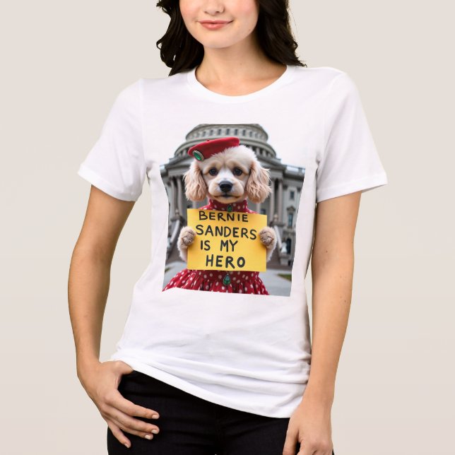 Bernie Sanders är My Hero T-Shirt (Framsida)