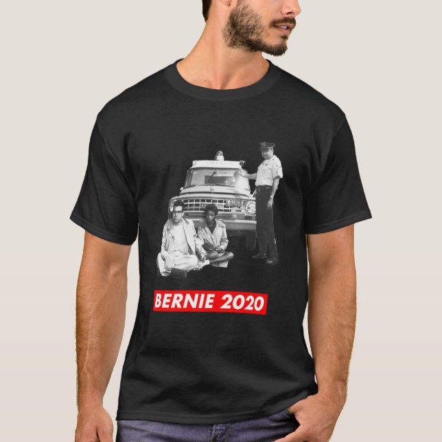 Bernie Sanders arresterade den civila Högerna Prot T Shirt (Framsida)
