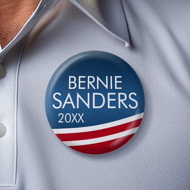 Bernie Sanders - CAN, ändringsår 2024 Knapp (Bernie Sanders Campaign Button)