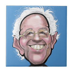 Bernie Sanders Caricature Kakelplatta