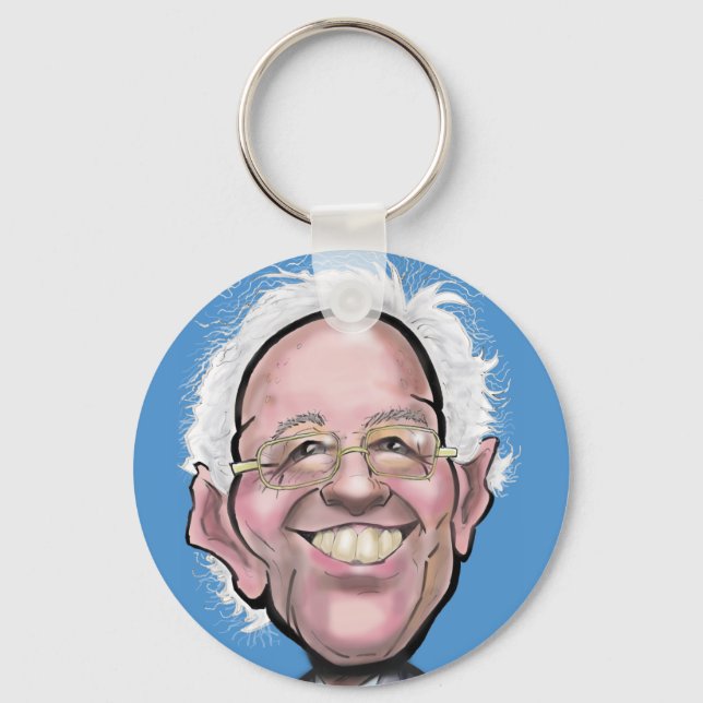 Bernie Sanders Caricature Nyckelring (Framsida)