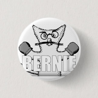 Bernie Sanders Cat med Mittens Knapp