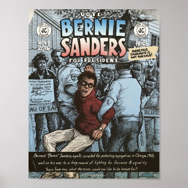 Bernie Sanders Circa 1963 Poster (Framsidan)