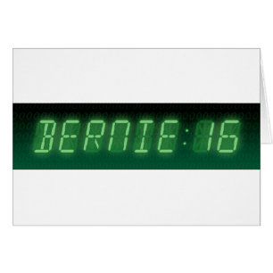 Bernie Sanders Digital Readout Hälsningskort