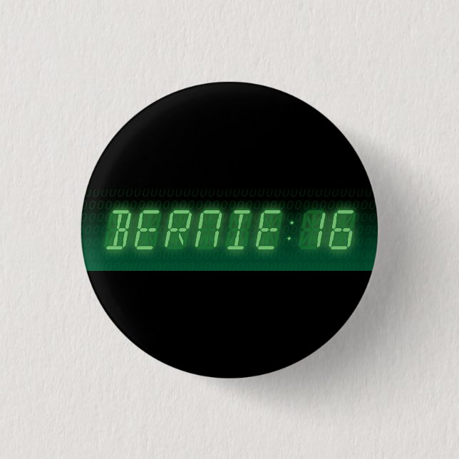Bernie Sanders Digital Readout Knapp (Framsida)