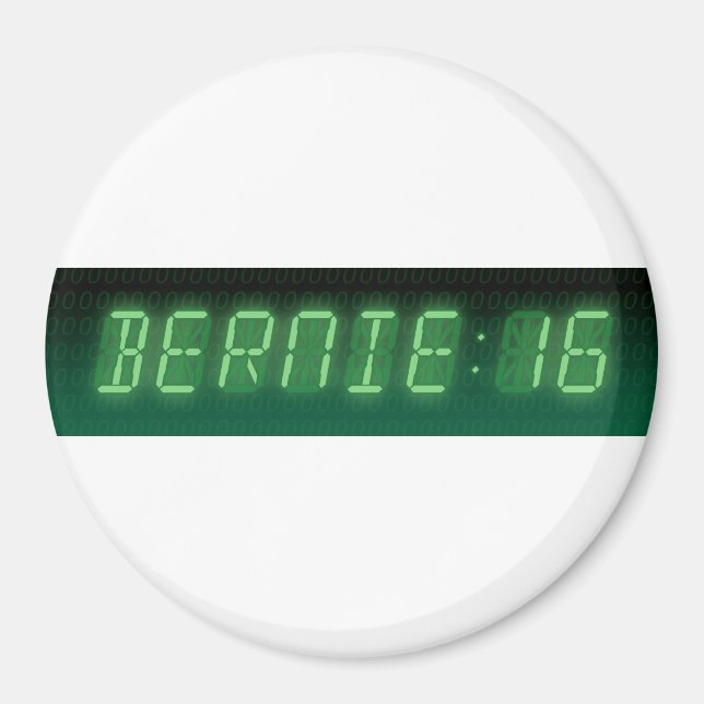 Bernie Sanders Digital Readout Magnet (Framsidan)