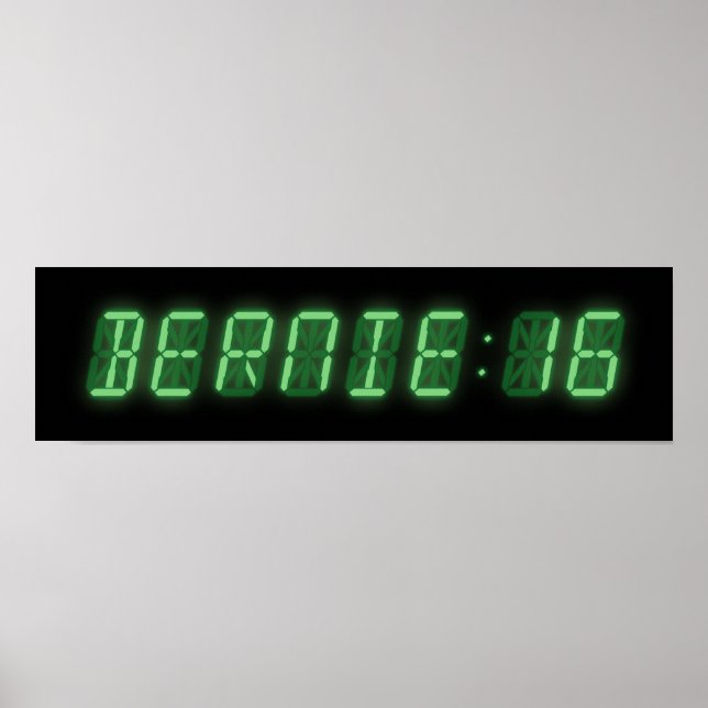 Bernie Sanders Digital Readout Poster (Framsidan)