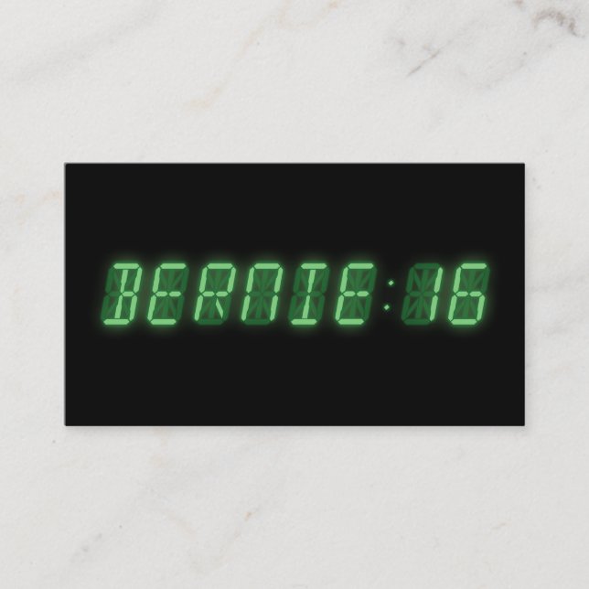 Bernie Sanders Digital Readout Visitkort (Framsida)