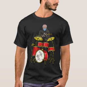 Bernie Sanders Drum Sitta Mittens Inauguration M T Shirt