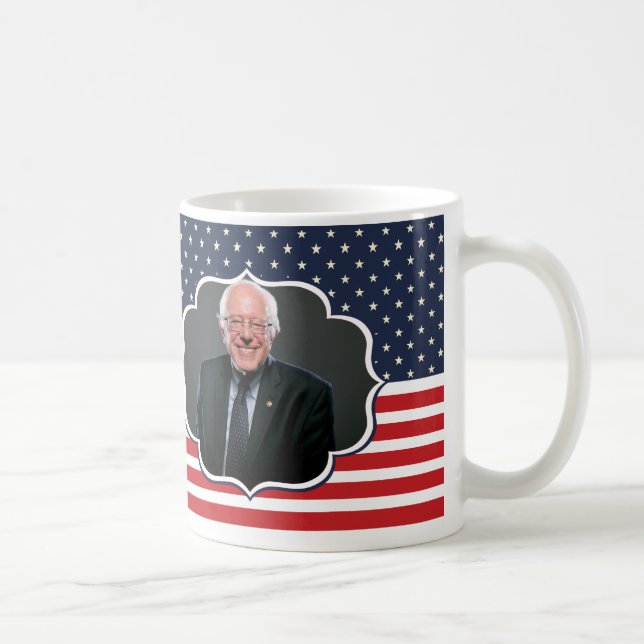 bernie sanders flagga kaffemugg (Höger)