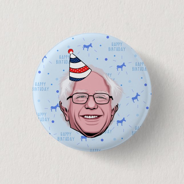 BERNIE SANDERS FÖDELSEDAG KNAPP (Framsida)