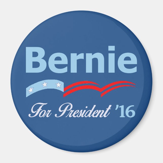 Bernie Sanders för ordförande 2016 Magnet (Framsidan)