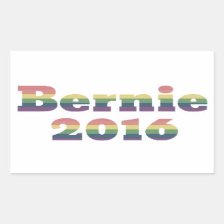 Bernie Sanders för ordförande 2016 Rektangulärt Klistermärke