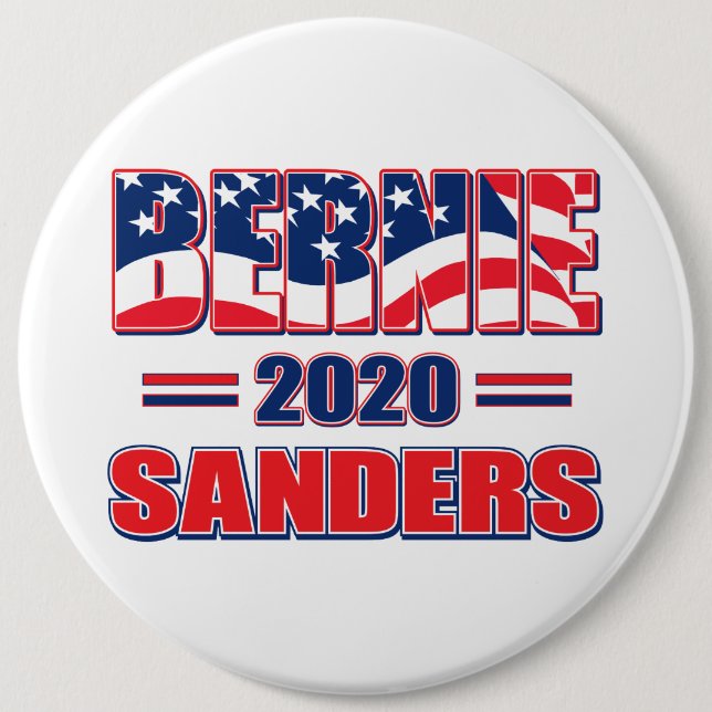 Bernie Sanders för ordförande 2020 Knapp (Framsida)