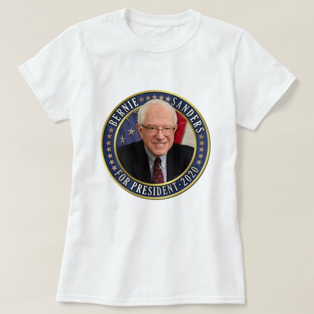Bernie Sanders för ordförande 2020 T Shirt (Design framsida)
